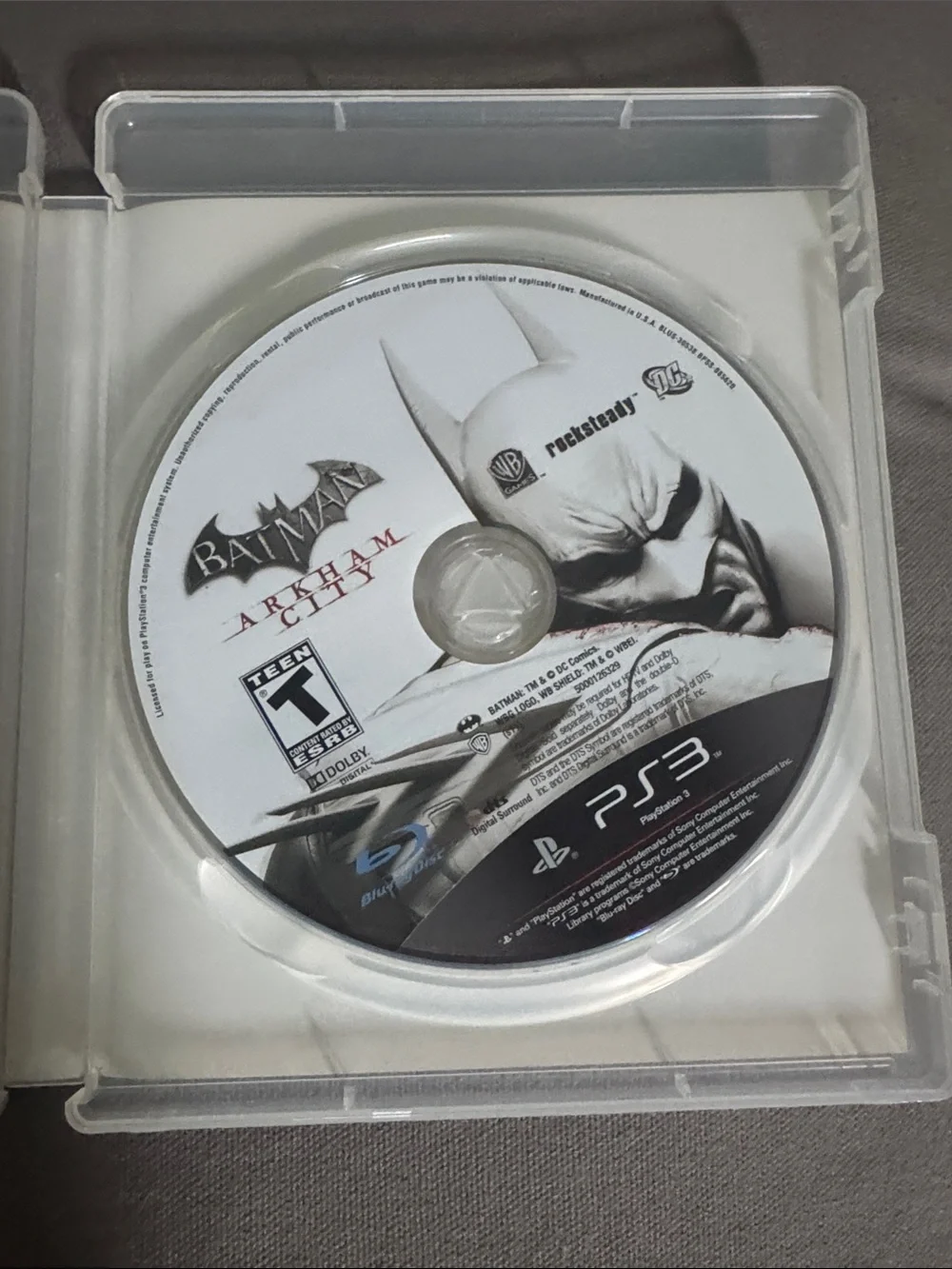 Sony PlayStation 3 Batman: Arkham City - Black & White Cover